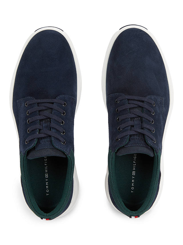 Tommy Hilfiger Hybrid Suede Lace Up Trainers, Desert Sky