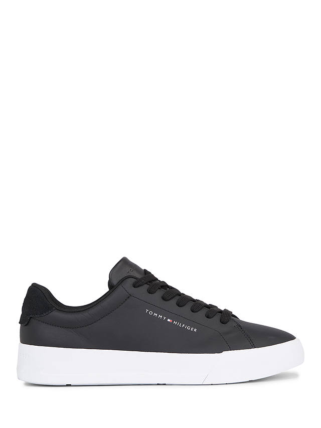 Tommy Hilfiger Court Leather Trainers, Black