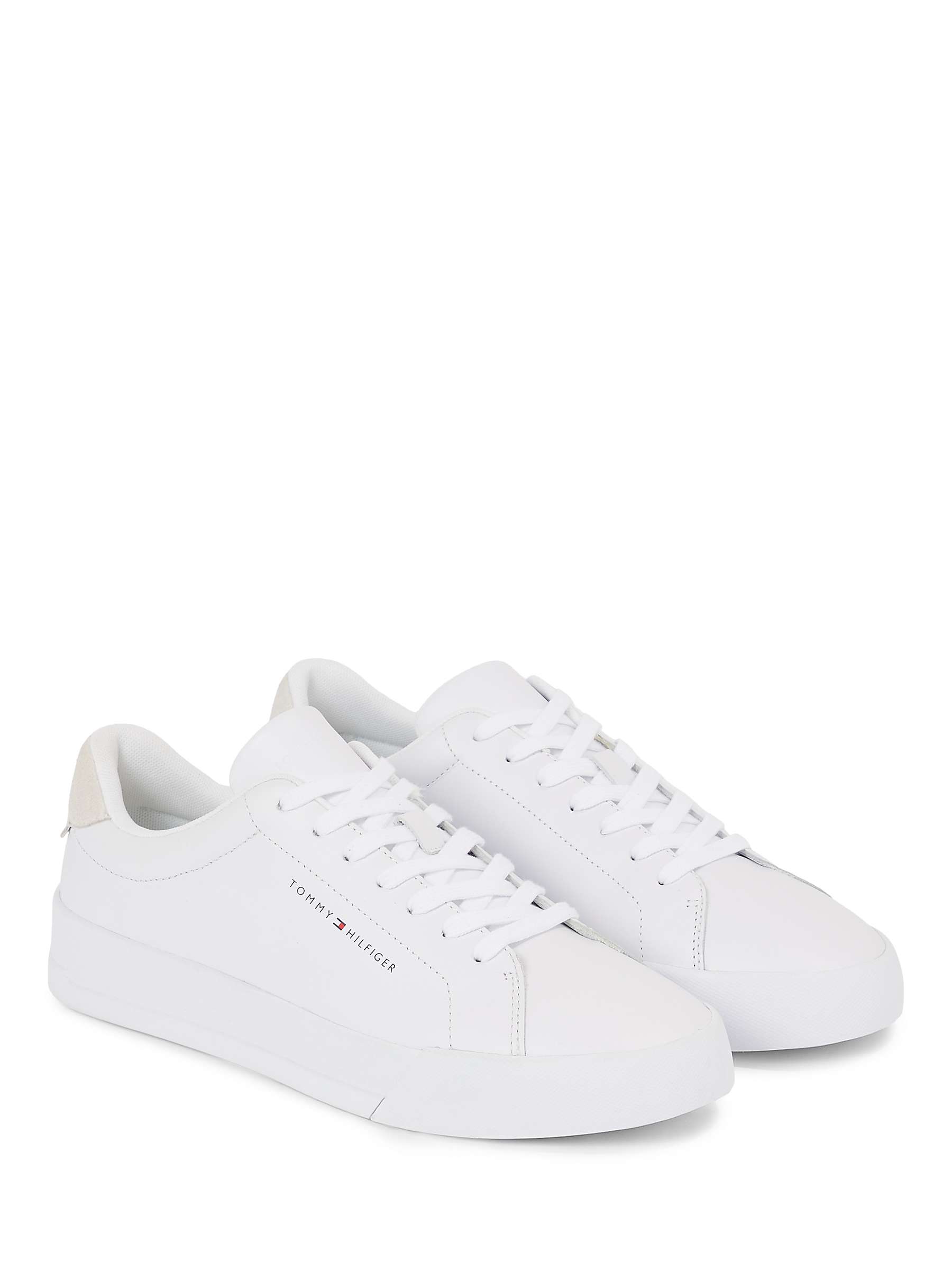Buy Tommy Hilfiger Court Leather Trainers Online at johnlewis.com