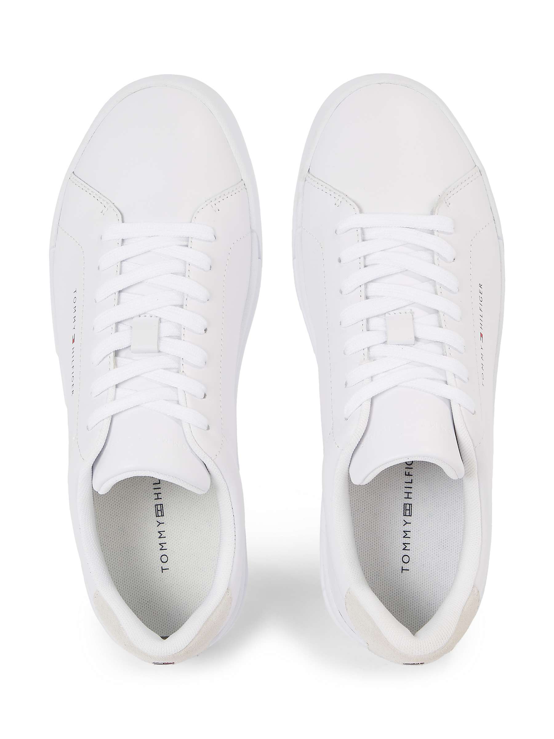 Buy Tommy Hilfiger Court Leather Trainers Online at johnlewis.com