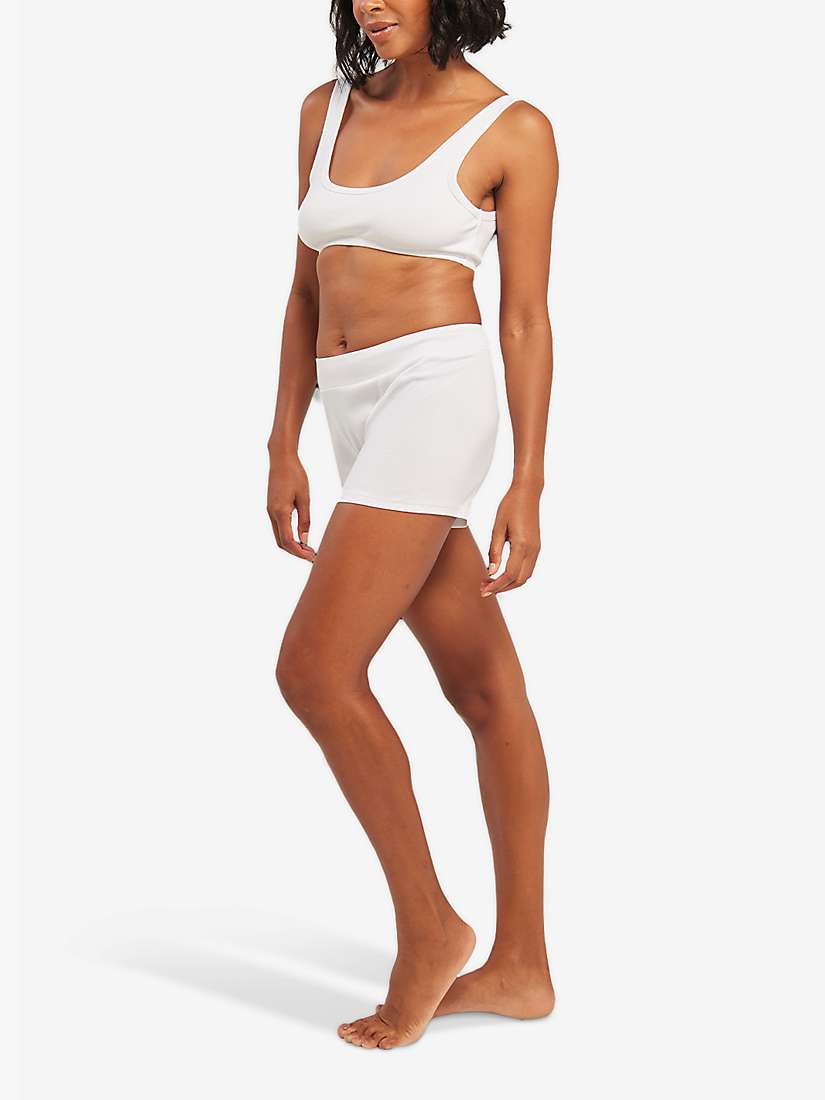 Buy Nudea The Dipped Front Organic Cotton Blend Bralette Online at johnlewis.com