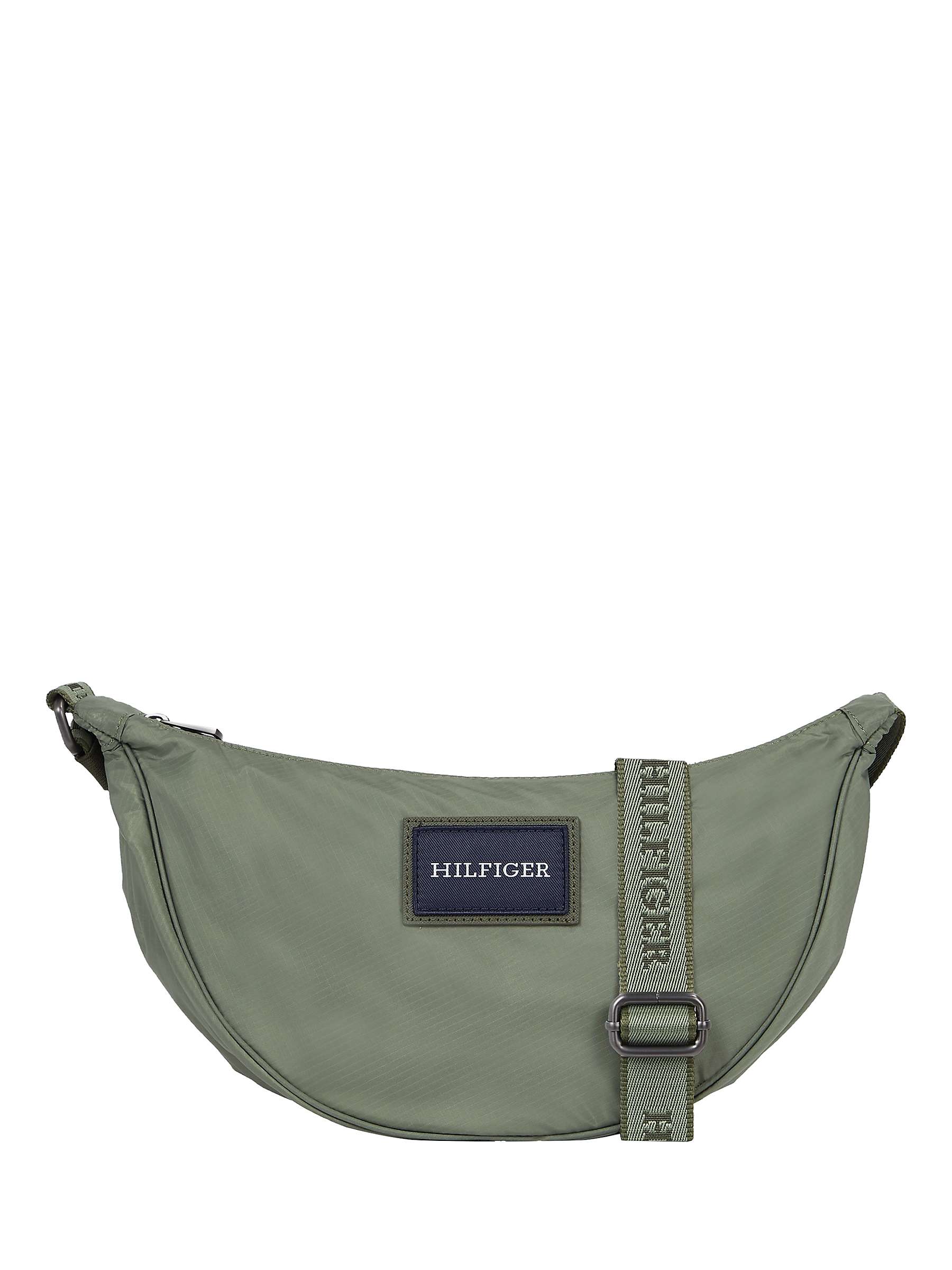 Buy Tommy Hilfiger Crescent Crossover Bag, Green Acres Online at johnlewis.com
