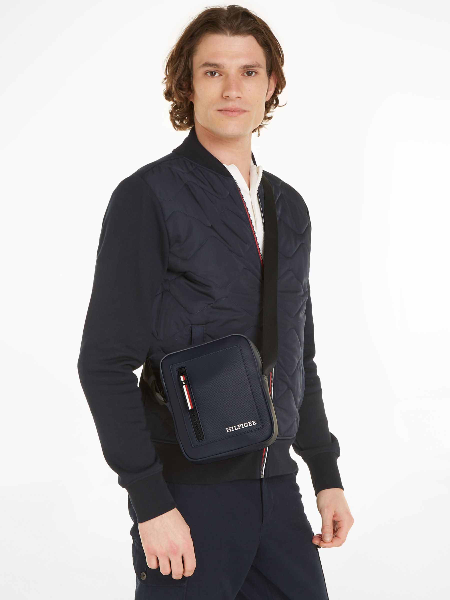 Tommy Hilfiger Pique Mini Cross Body Bag, Blue, One Size