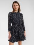 Hobbs Pearl Ditsy Floral Print Mini Dress, Navy/Multi