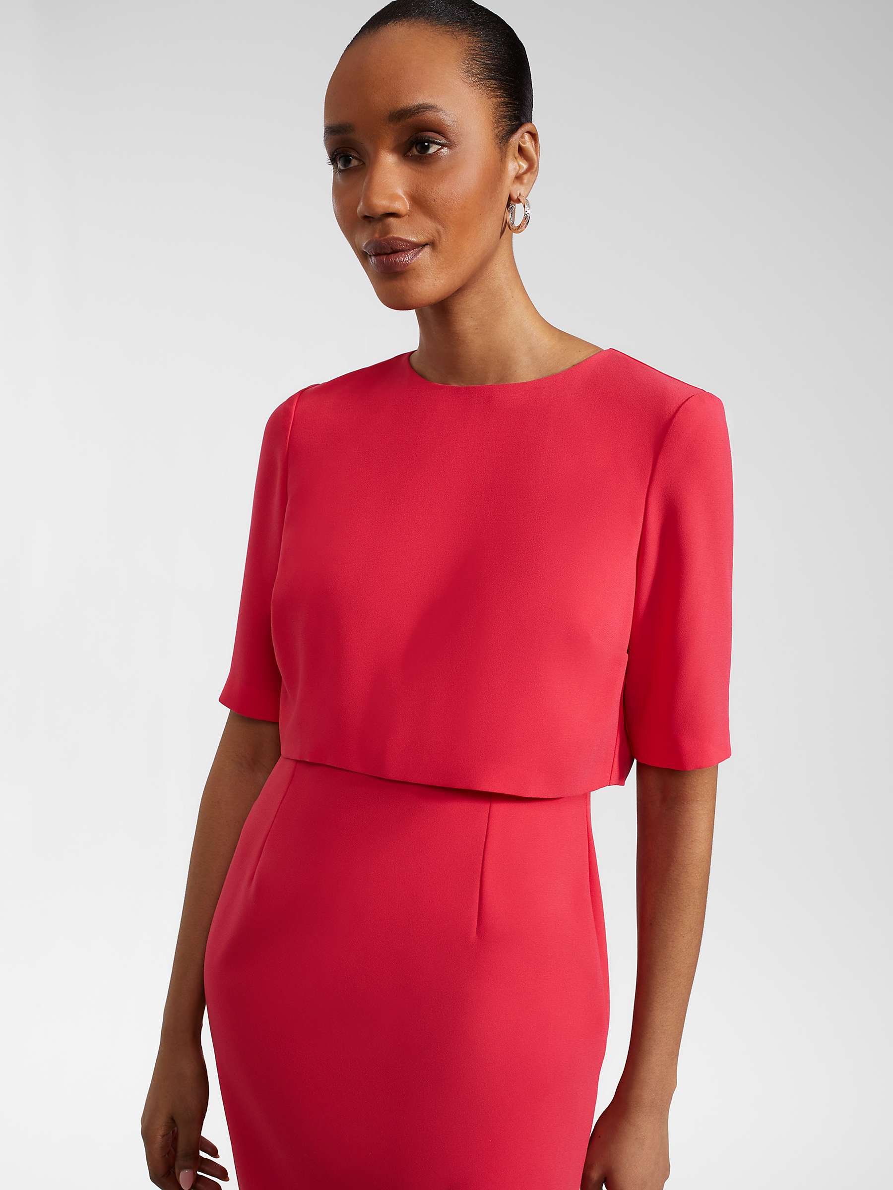 Buy Hobbs Penelope Sheath Dress, Rouge Pink Online at johnlewis.com