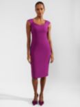 Hobbs Lillia Shift Dress, Magenta Purple