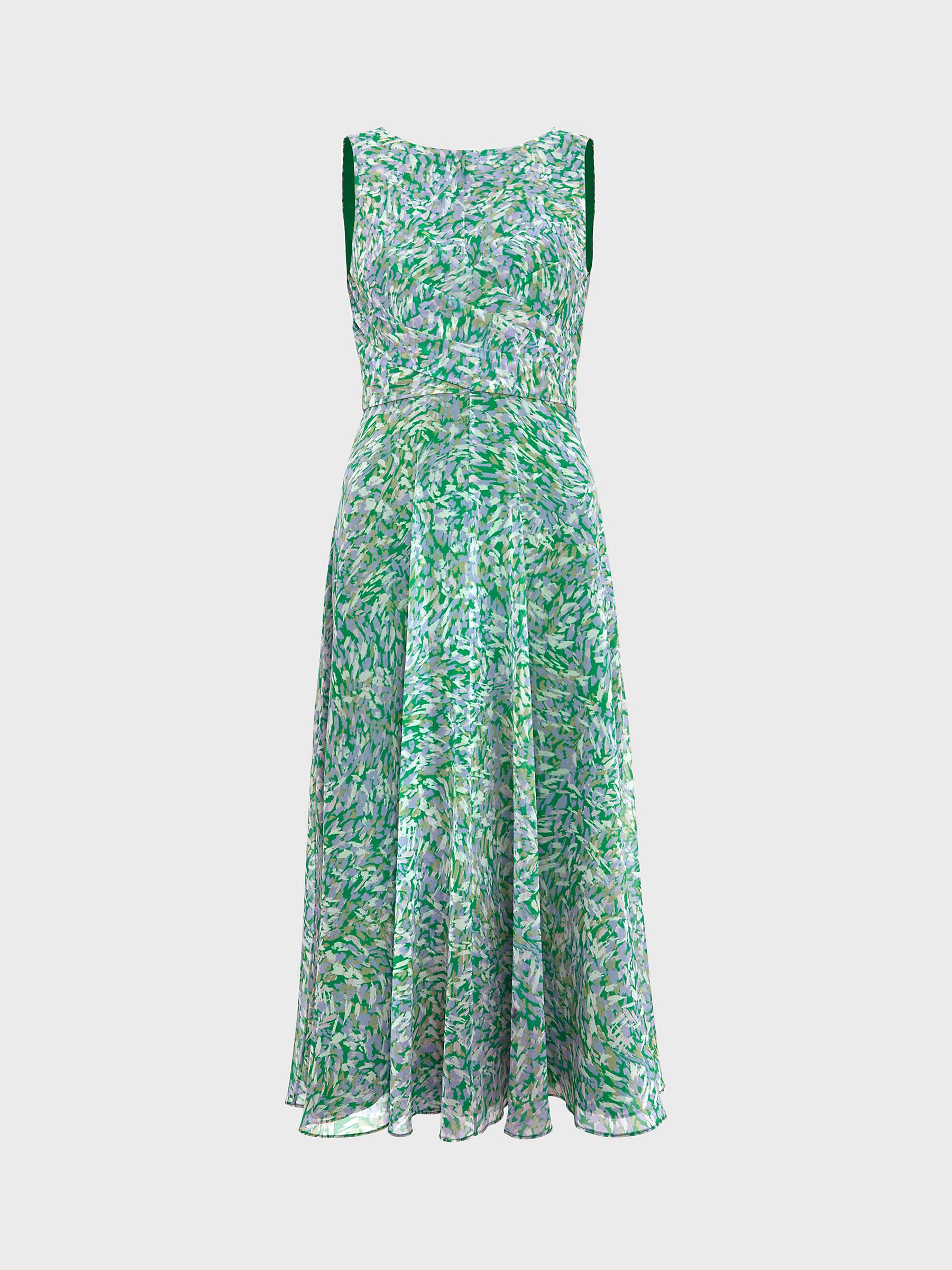 Buy Hobbs Petite Jess Midi Dress, Green Multi Online at johnlewis.com