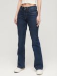 Superdry Organic Cotton Mid Rise Slim Flare Jeans