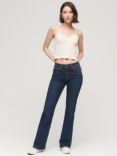 Superdry Organic Cotton Mid Rise Slim Flare Jeans