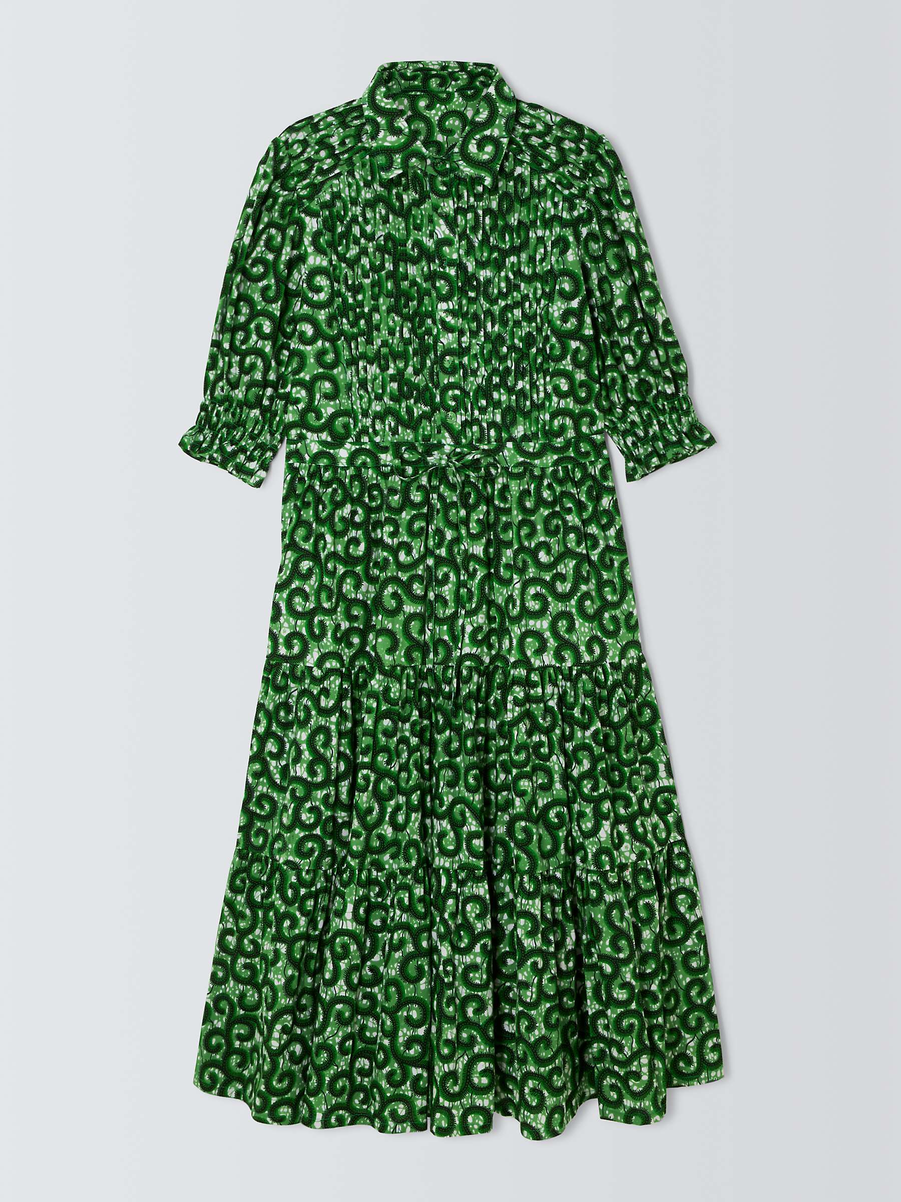 Buy Kemi Telford Swirl Print Shirt Dress, Green/Multi Online at johnlewis.com