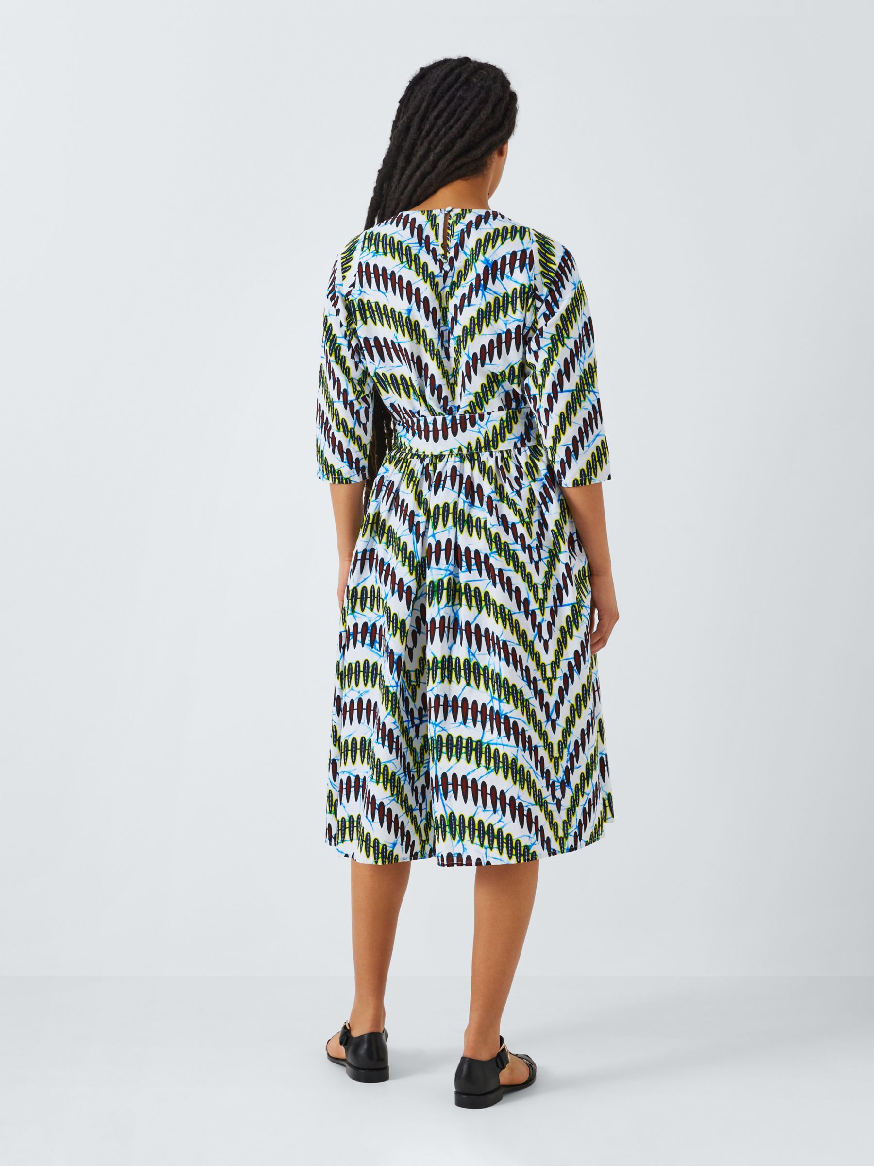 Kemi Telford Geometric Stripe Dress, Multi, L