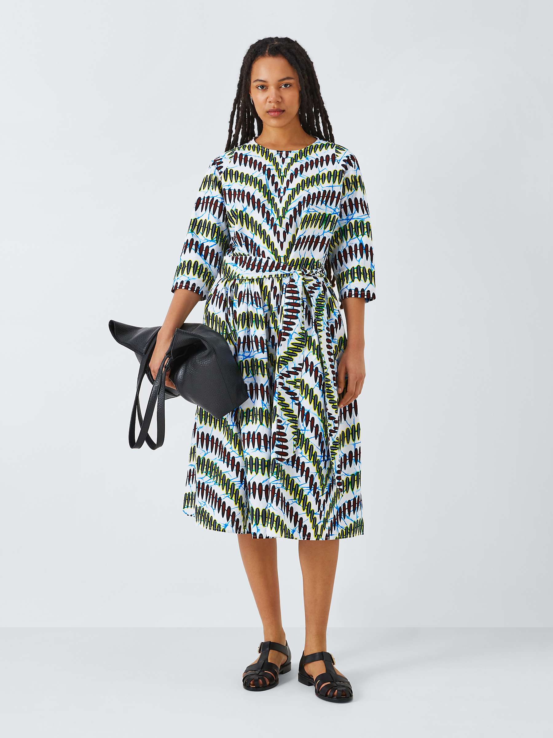 Buy Kemi Telford Geometric Stripe Dress, Multi Online at johnlewis.com