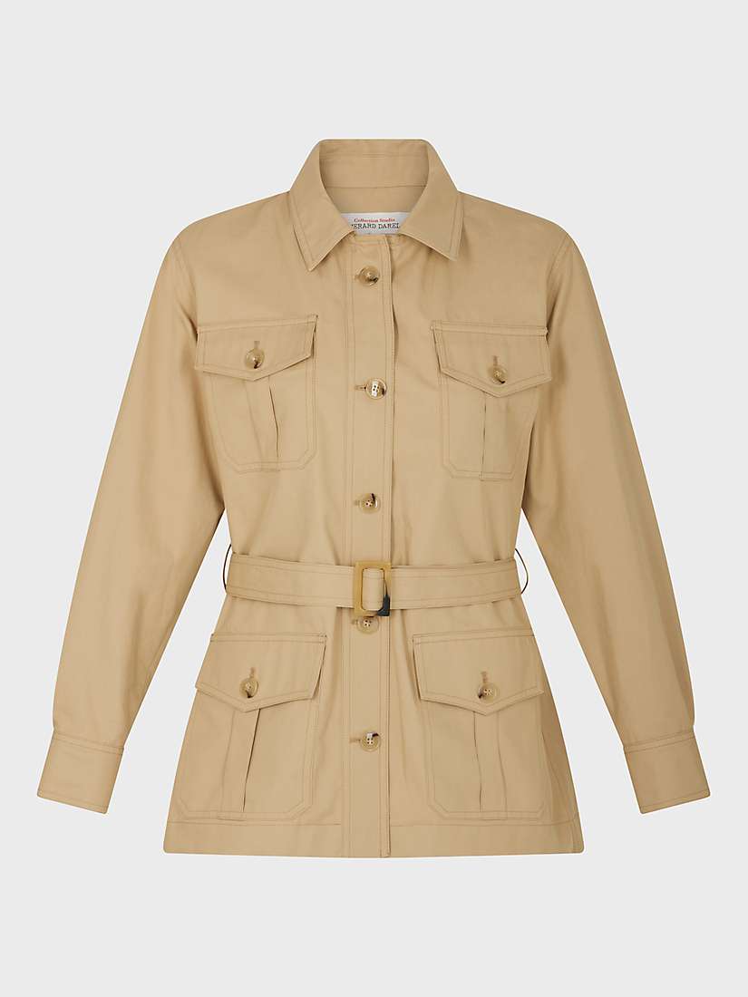 Buy Gerard Darel Bushra Cotton Jacket, Sand Online at johnlewis.com