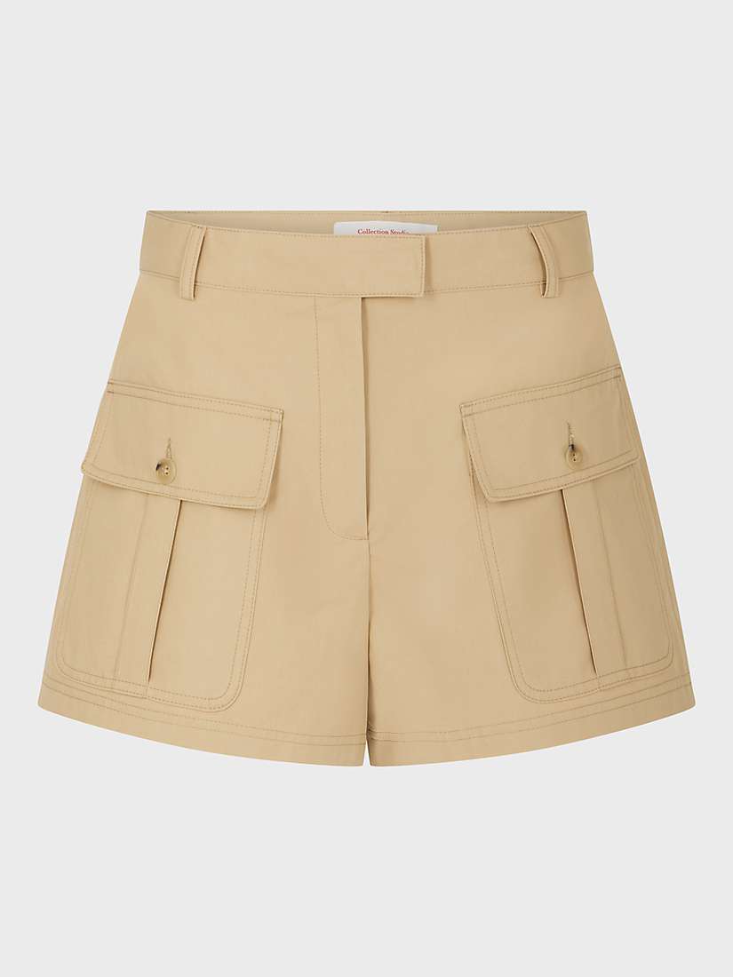Buy Gerard Darel Clemy Cotton Shorts, Sand Online at johnlewis.com