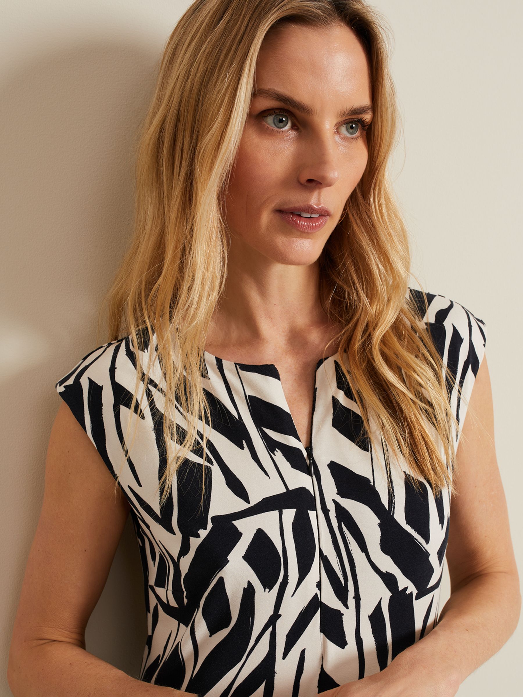 Buy Phase Eight Kristy Geometric Maxi Dress, Black/Multi Online at johnlewis.com