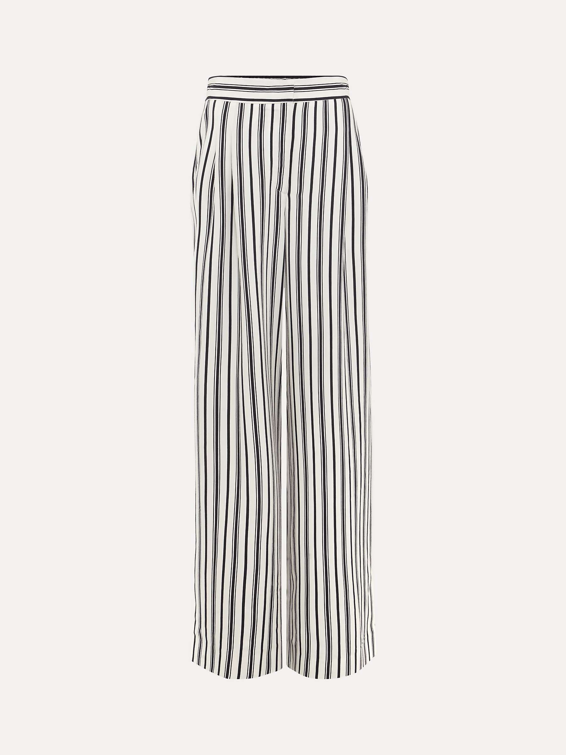 Buy Phase Eight Selene Stripe Wide Leg Trousers, Navy/Ivory Online at johnlewis.com