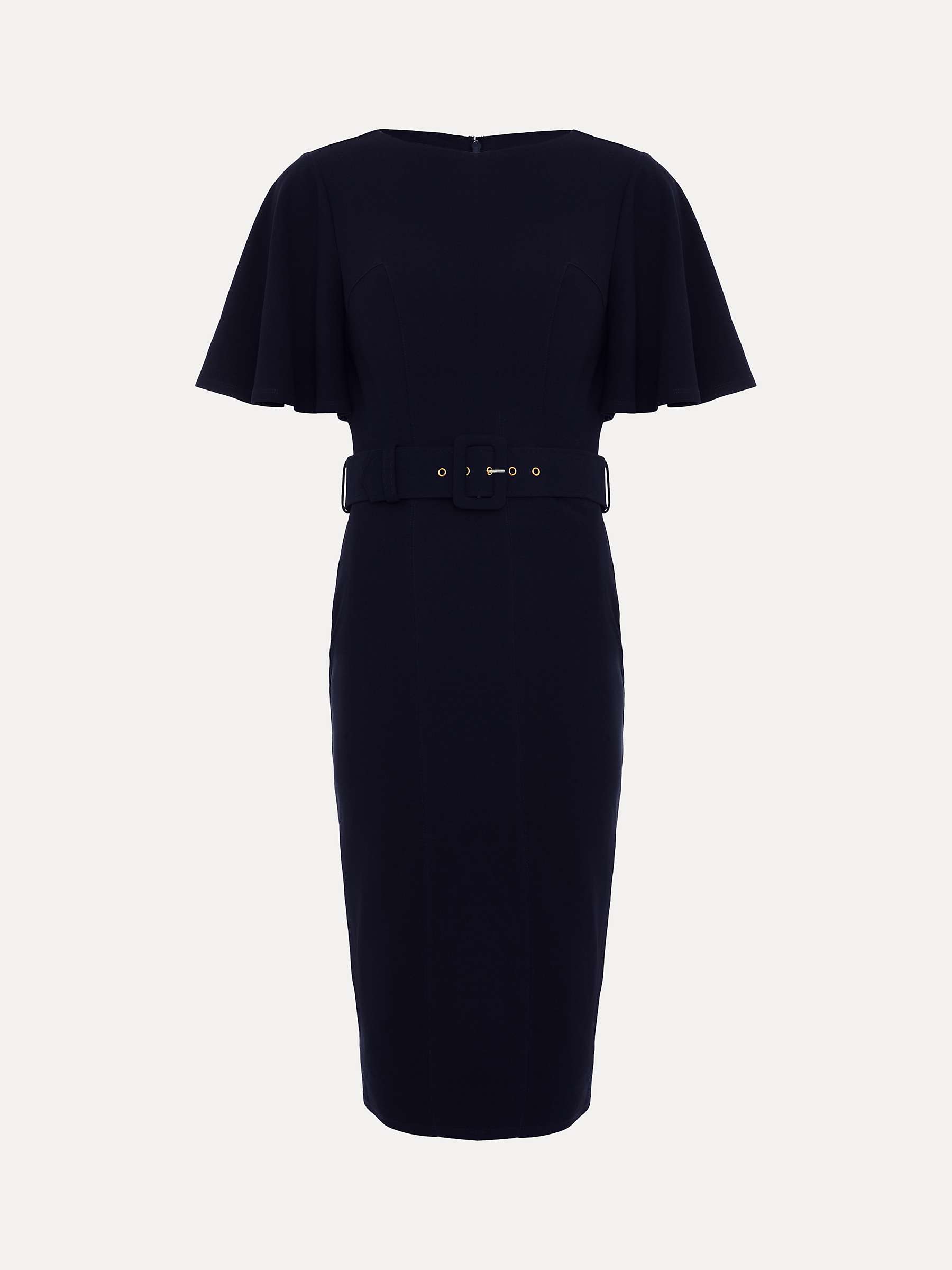 Buy Phase Eight Fanella Belted Jersey Dress, Navy Online at johnlewis.com