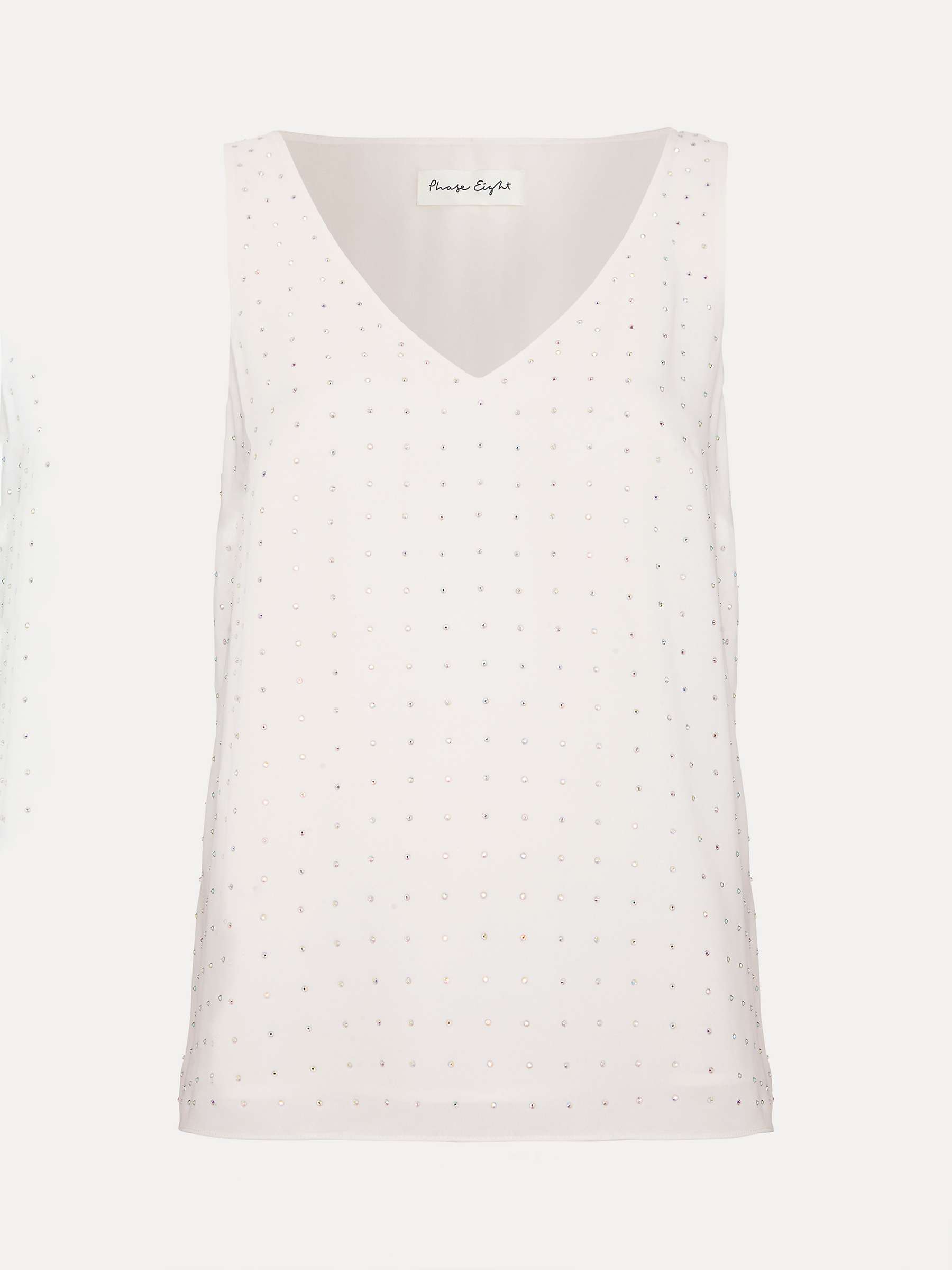 Buy Phase Eight Hayley Hotfix Vest Top, Nude Online at johnlewis.com