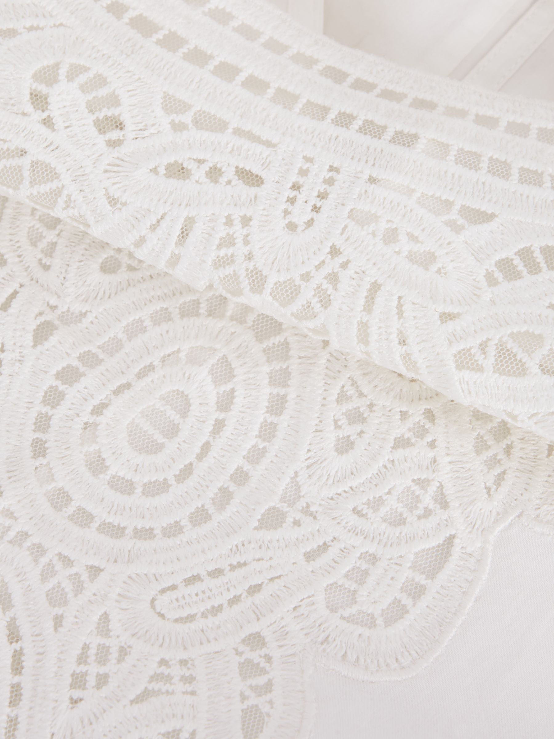 Phase Eight Lillianna Embroidered Cotton Blouse, White, 8