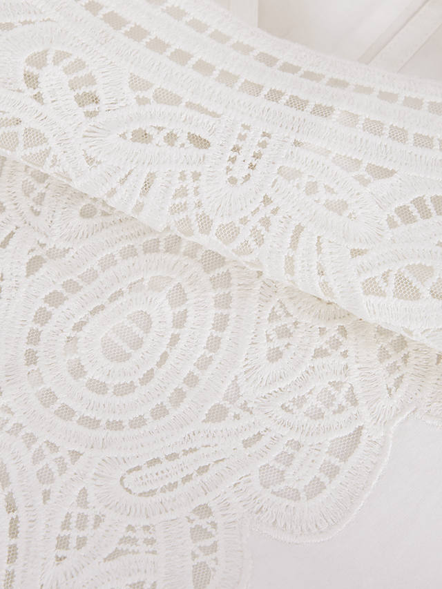 Phase Eight Lillianna Embroidered Cotton Blouse, White