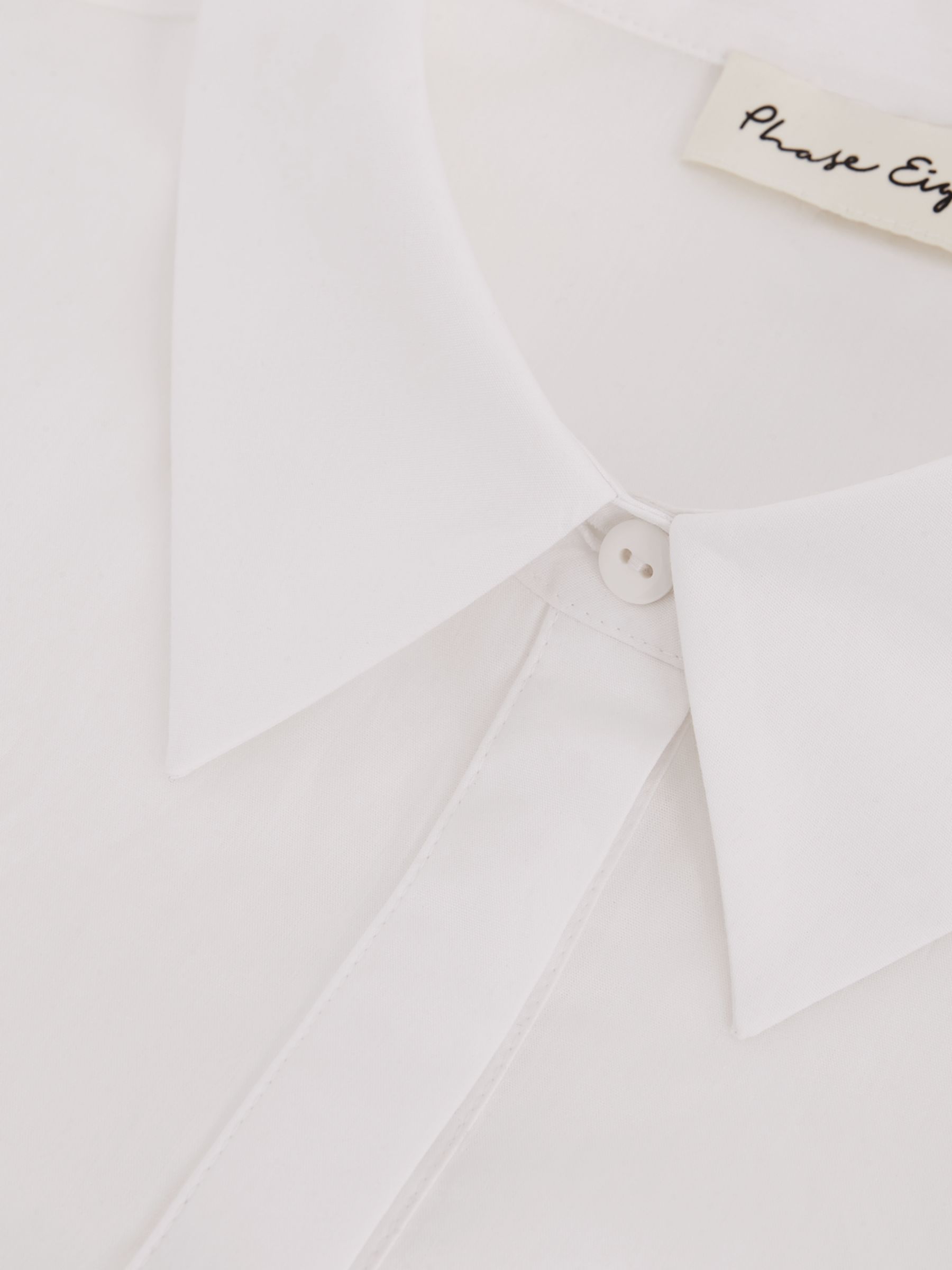 Buy Phase Eight Aimee Sleeveless Cotton Shirt, White Online at johnlewis.com