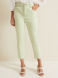 Phase Eight Lindsey Cropped Straight Leg Jeans, Green