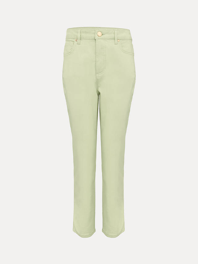 Phase Eight Lindsey Cropped Straight Leg Jeans, Green