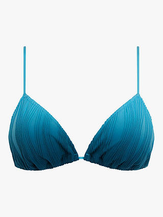 Chantelle Pulp Swimwear Textured Triangle Bikini Top, Blue