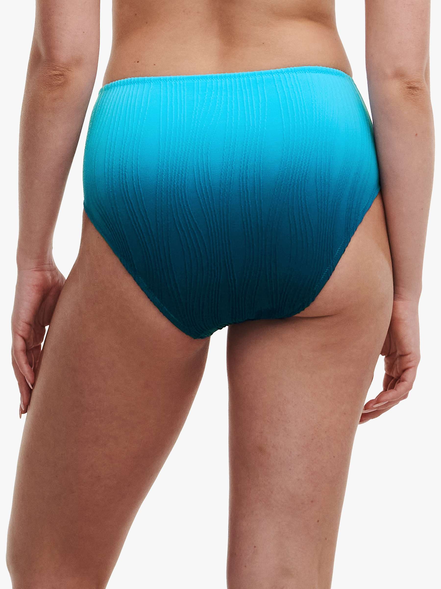 Buy Chantelle Pulp Swimwear Textured Full Brief Bikini Bottoms, Blue Tie Dye Online at johnlewis.com
