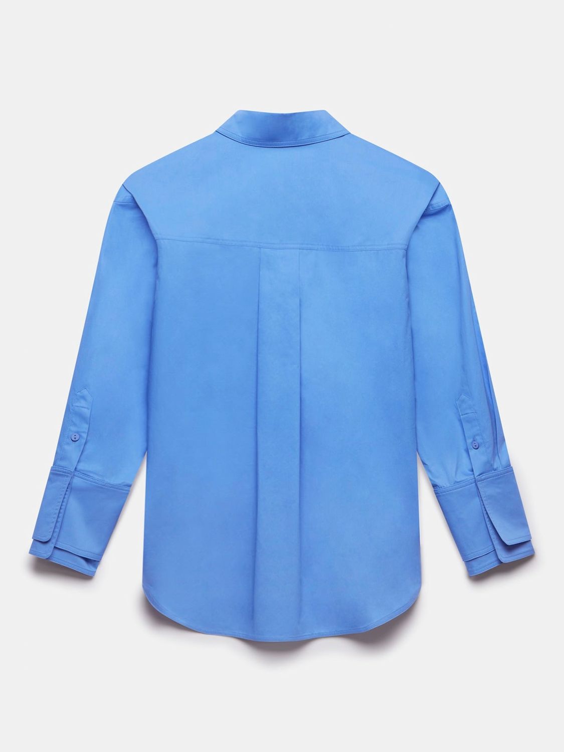 Mint Velvet Oversized Cotton Shirt, Blue, S