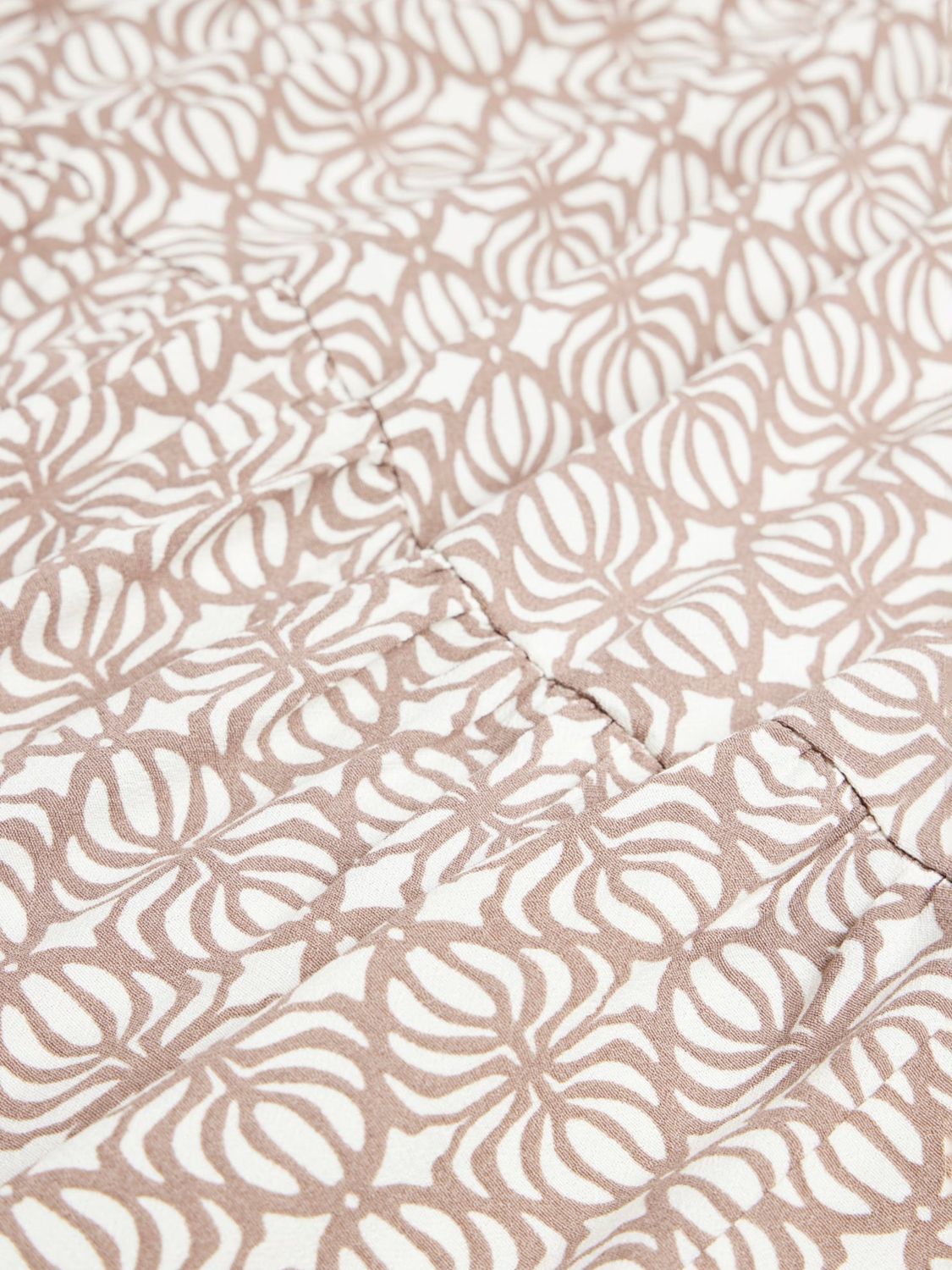 Buy Mint Velvet Geometric Print Maxi Dress, Ivory/Brown Online at johnlewis.com