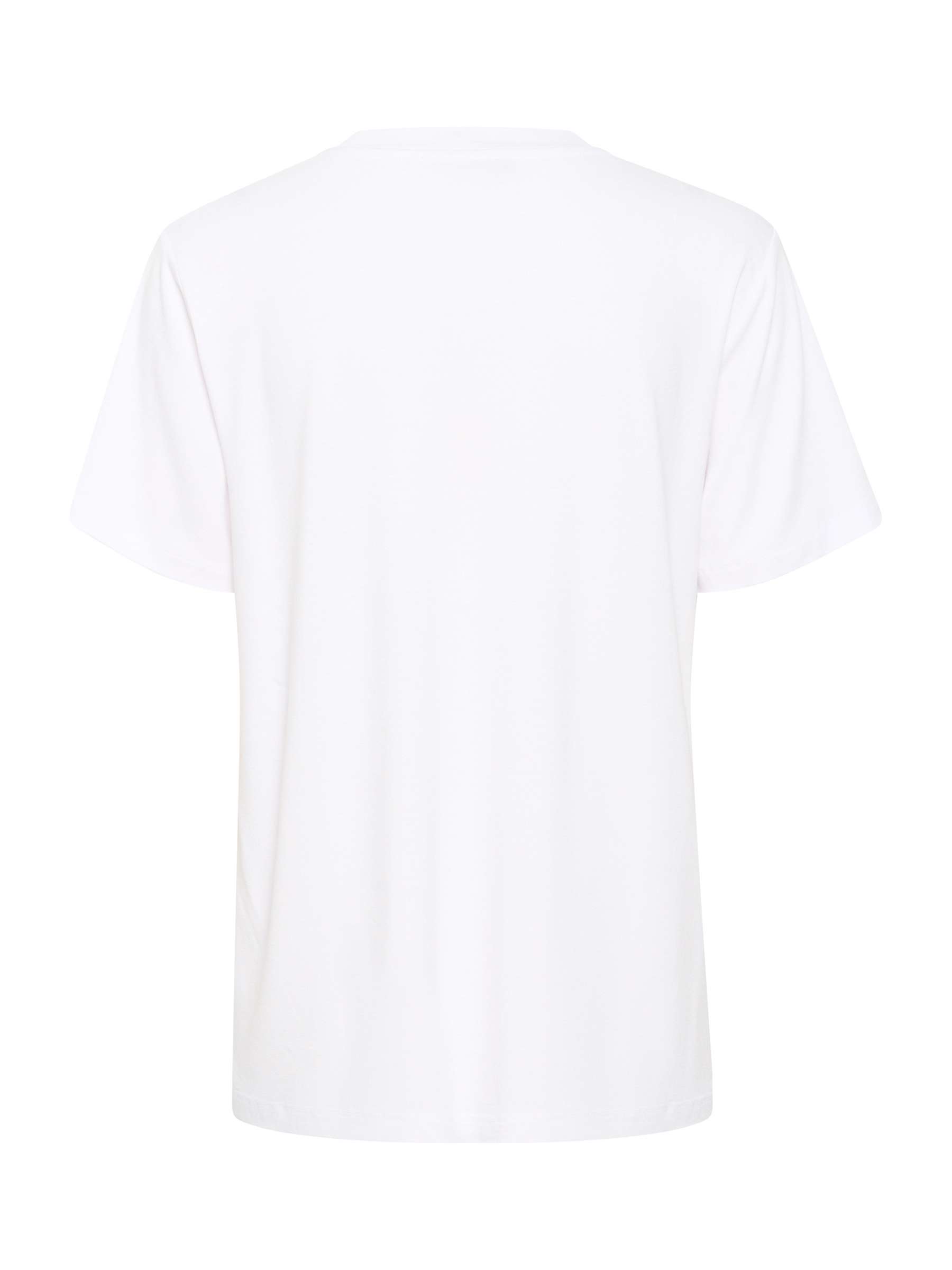 Buy KAFFE Elin Short Sleeve Graphic T-Shirt, White/Black Graphic Online at johnlewis.com