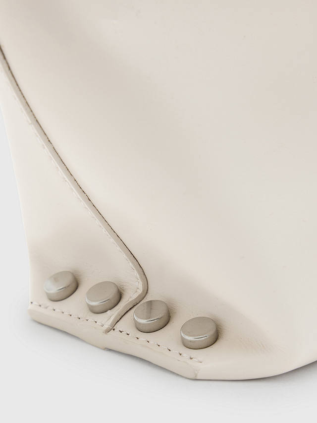AllSaints Anais Leather Pouch, Desert White