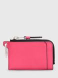 AllSaints Remy Leather Wallet, Hot Pink