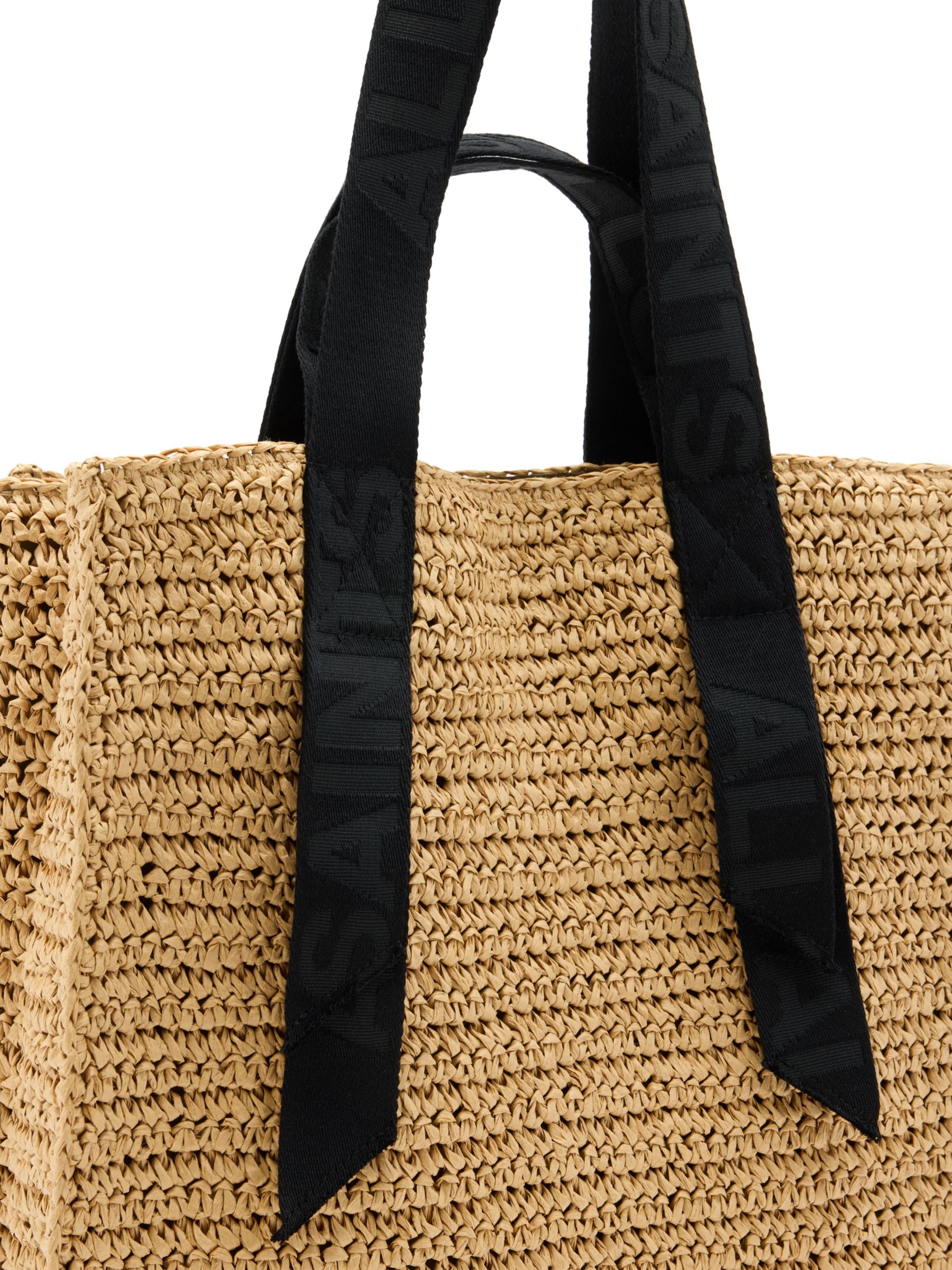 AllSaints Lullah Tote Bag, Almond/Black, One Size