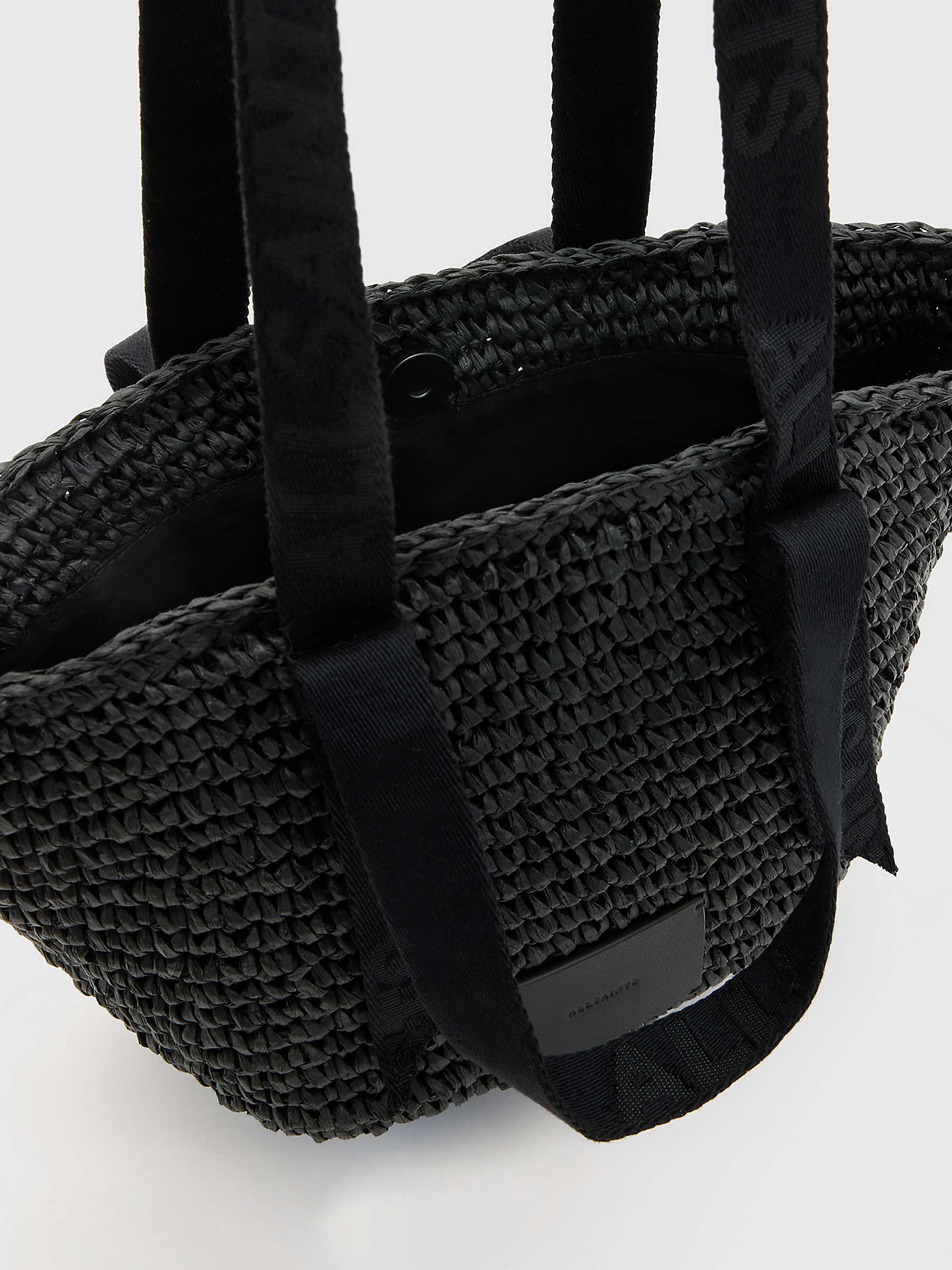Buy AllSaints Celayne Mini Straw Bucket Bag Online at johnlewis.com