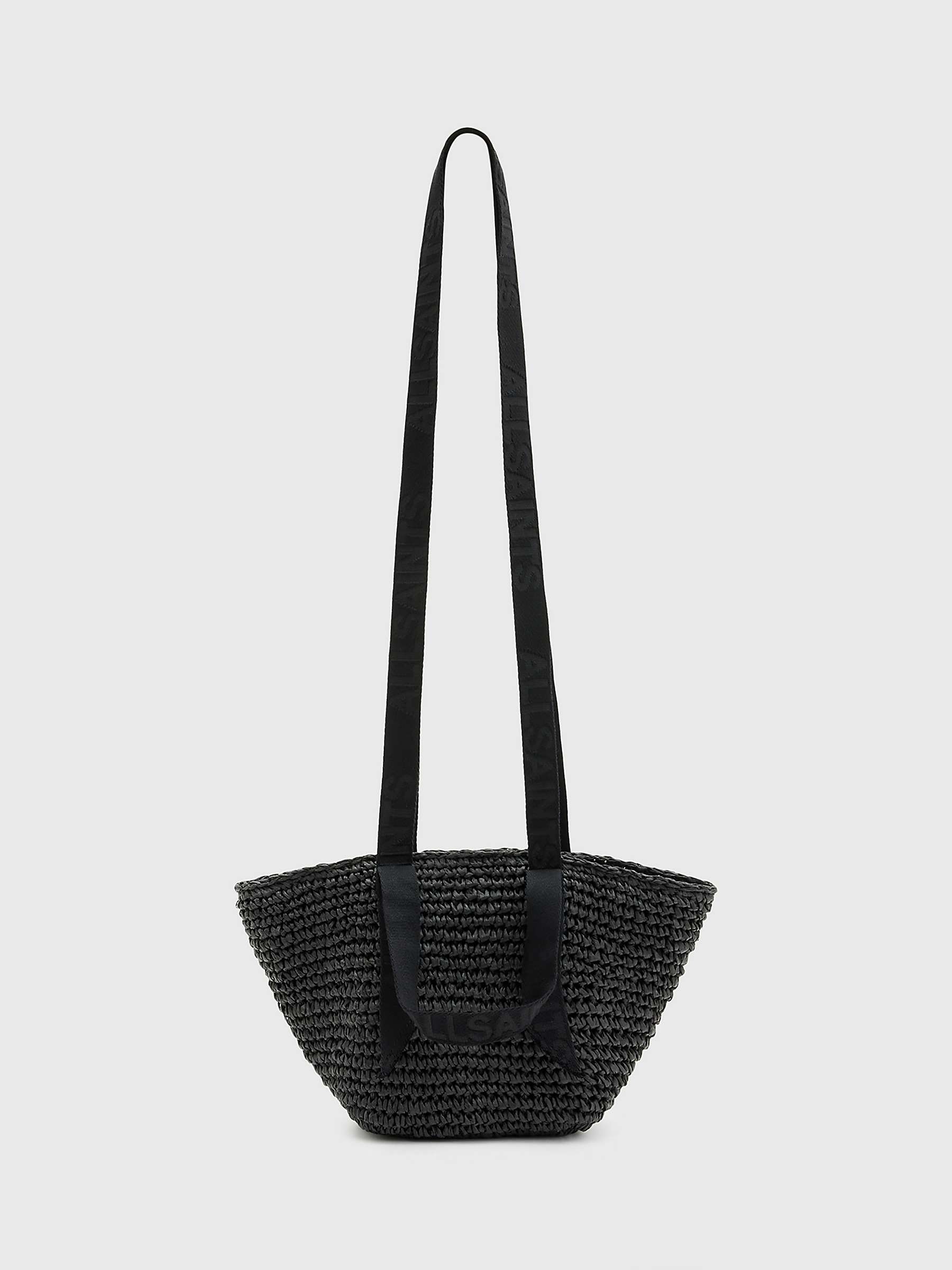Buy AllSaints Celayne Mini Straw Bucket Bag Online at johnlewis.com