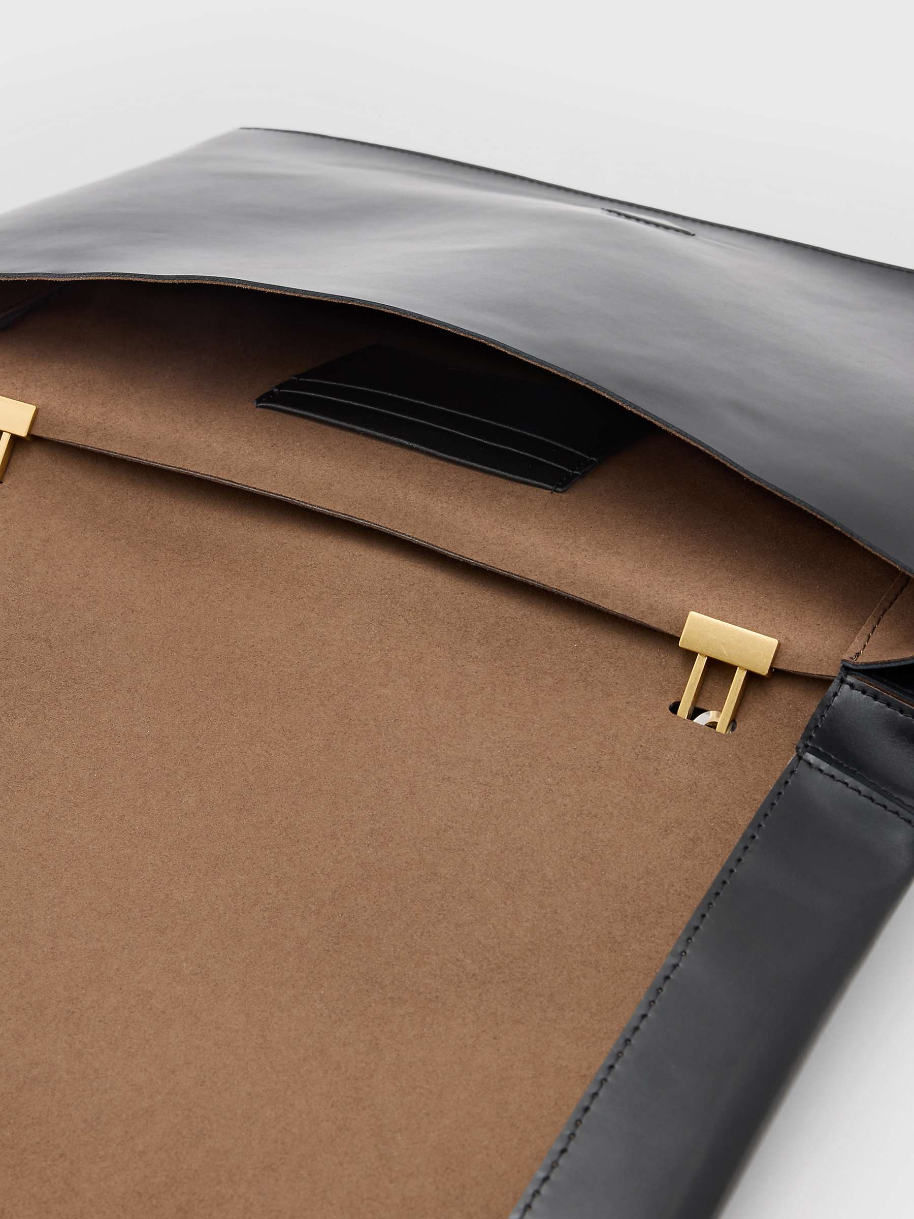 Buy AllSaints Luca Chain Detail Shoulder Bag, Black Online at johnlewis.com
