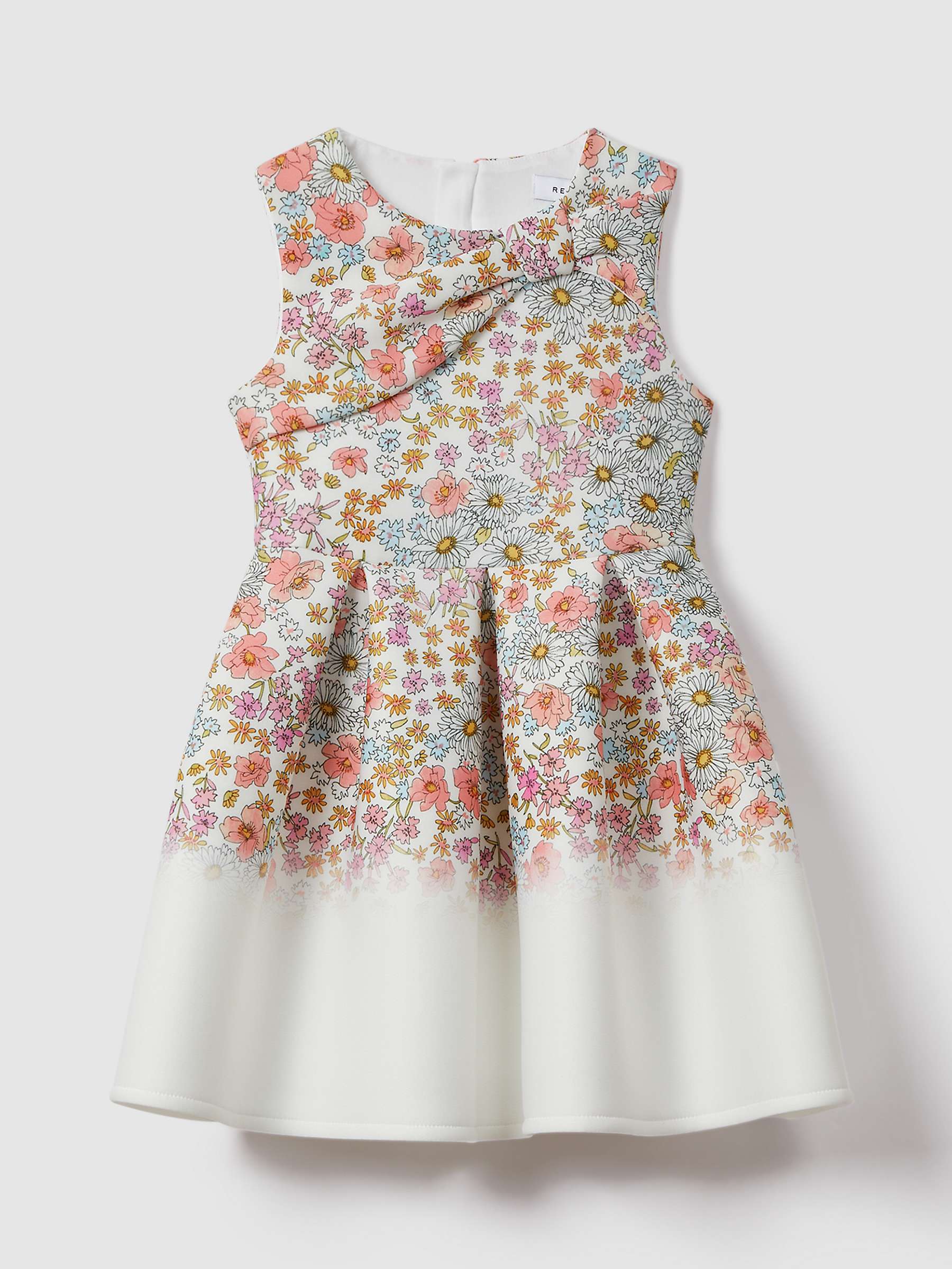 Buy Reiss Kids' Emmie Floral Print Scuba Dress, Pink/Multi Online at johnlewis.com