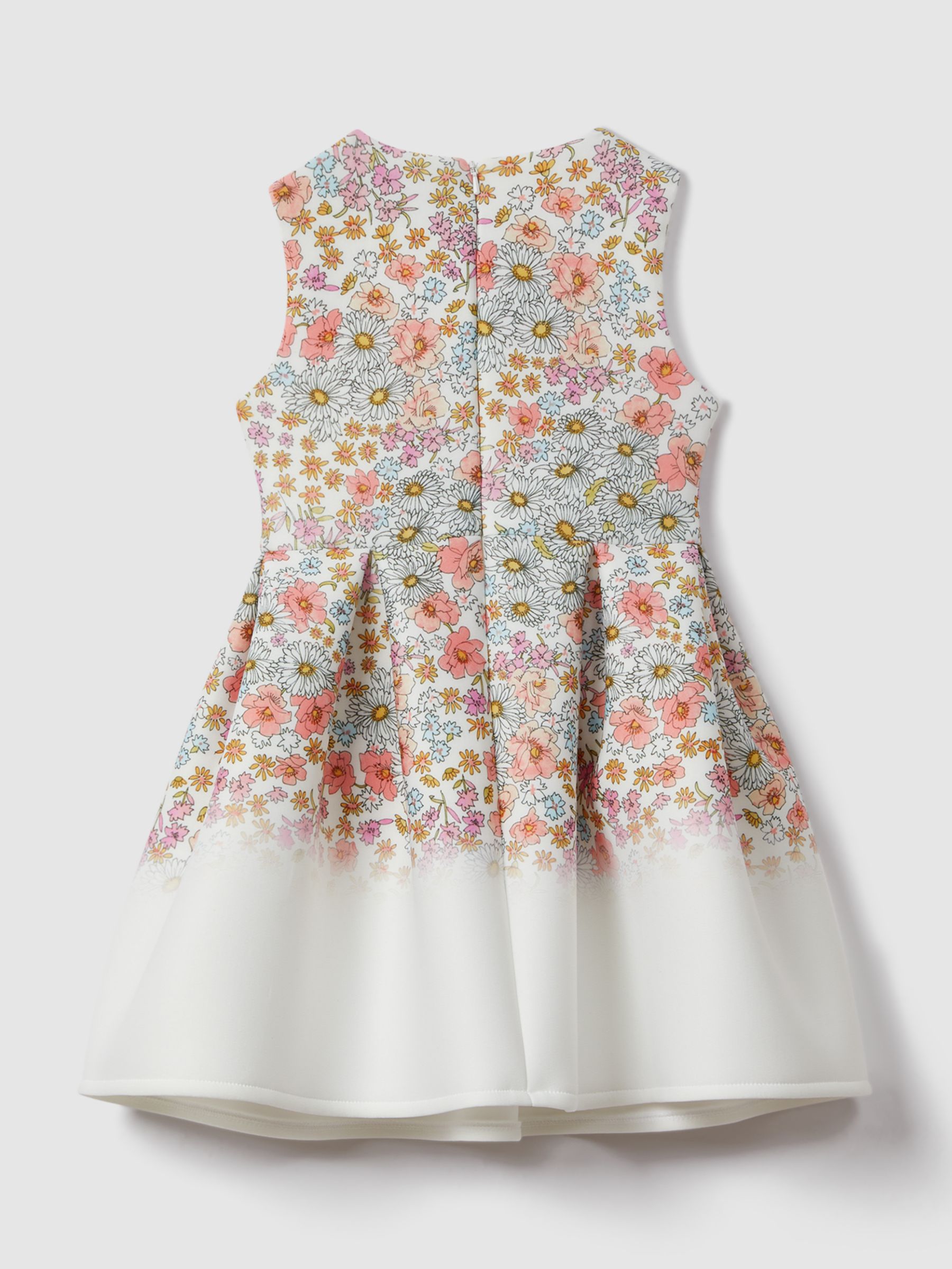 Buy Reiss Kids' Emmie Floral Print Scuba Dress, Pink/Multi Online at johnlewis.com
