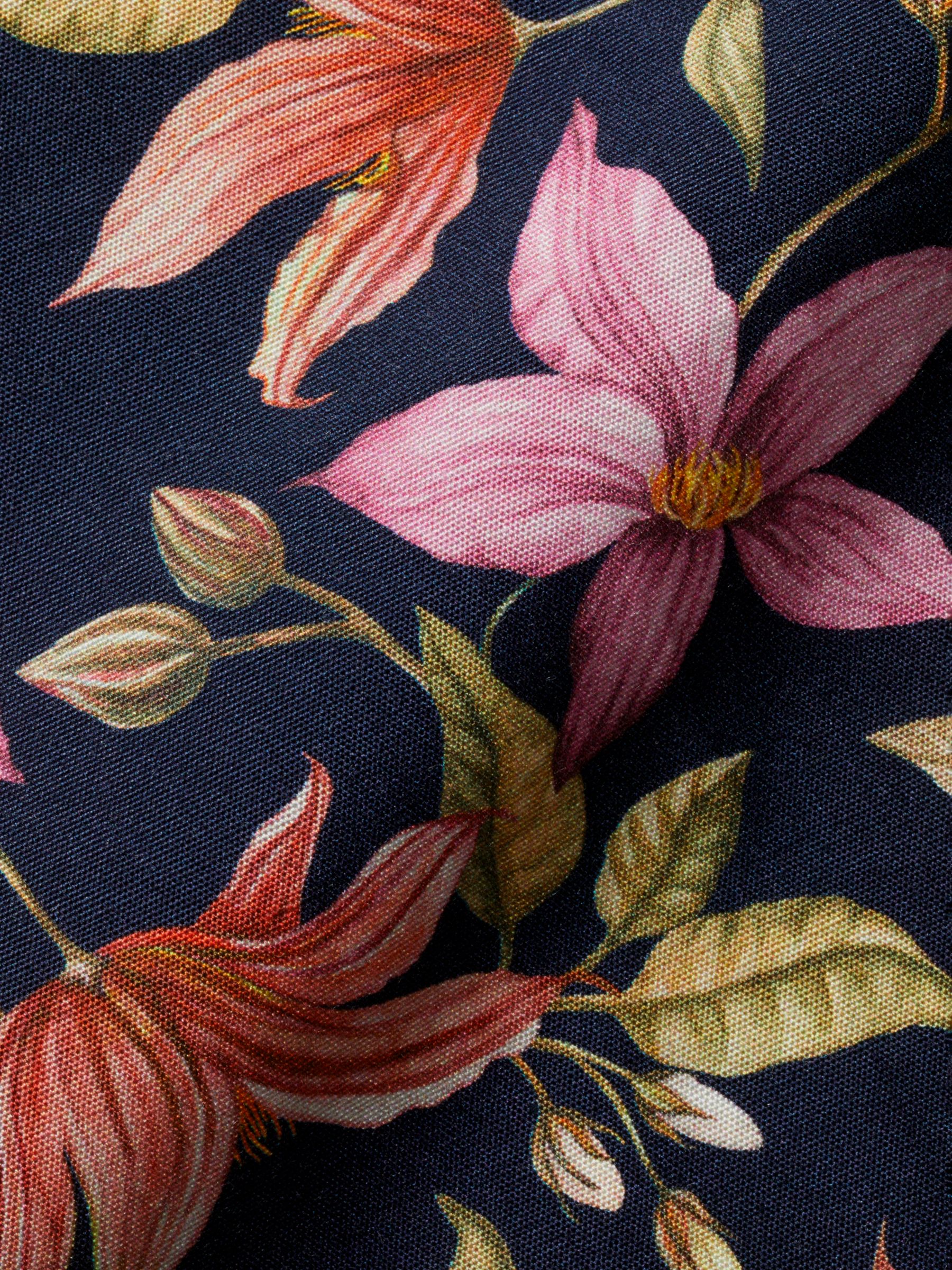 Charles Tyrwhitt Large Floral Liberty Print Slim Fit Shirt, Navy/Multi, S
