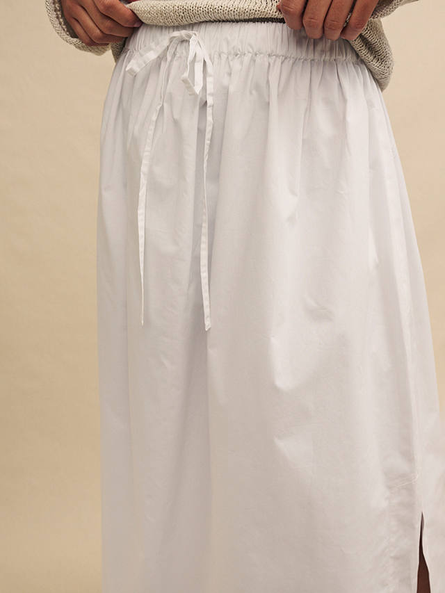 Nobody's Child Jo Cotton Poplin Midaxi Skirt, White