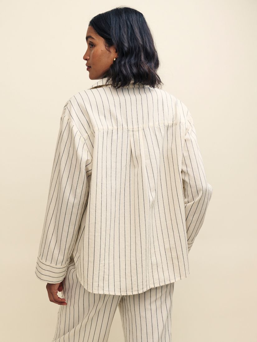 Buy Nobody's Child Tamar Pinstripe Shirt, Natural Online at johnlewis.com
