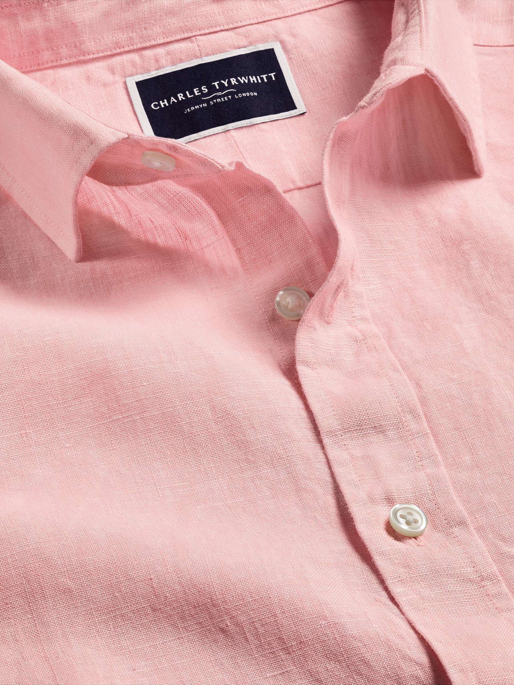 Buy Charles Tyrwhitt Slim Fit Linen Shirt Online at johnlewis.com