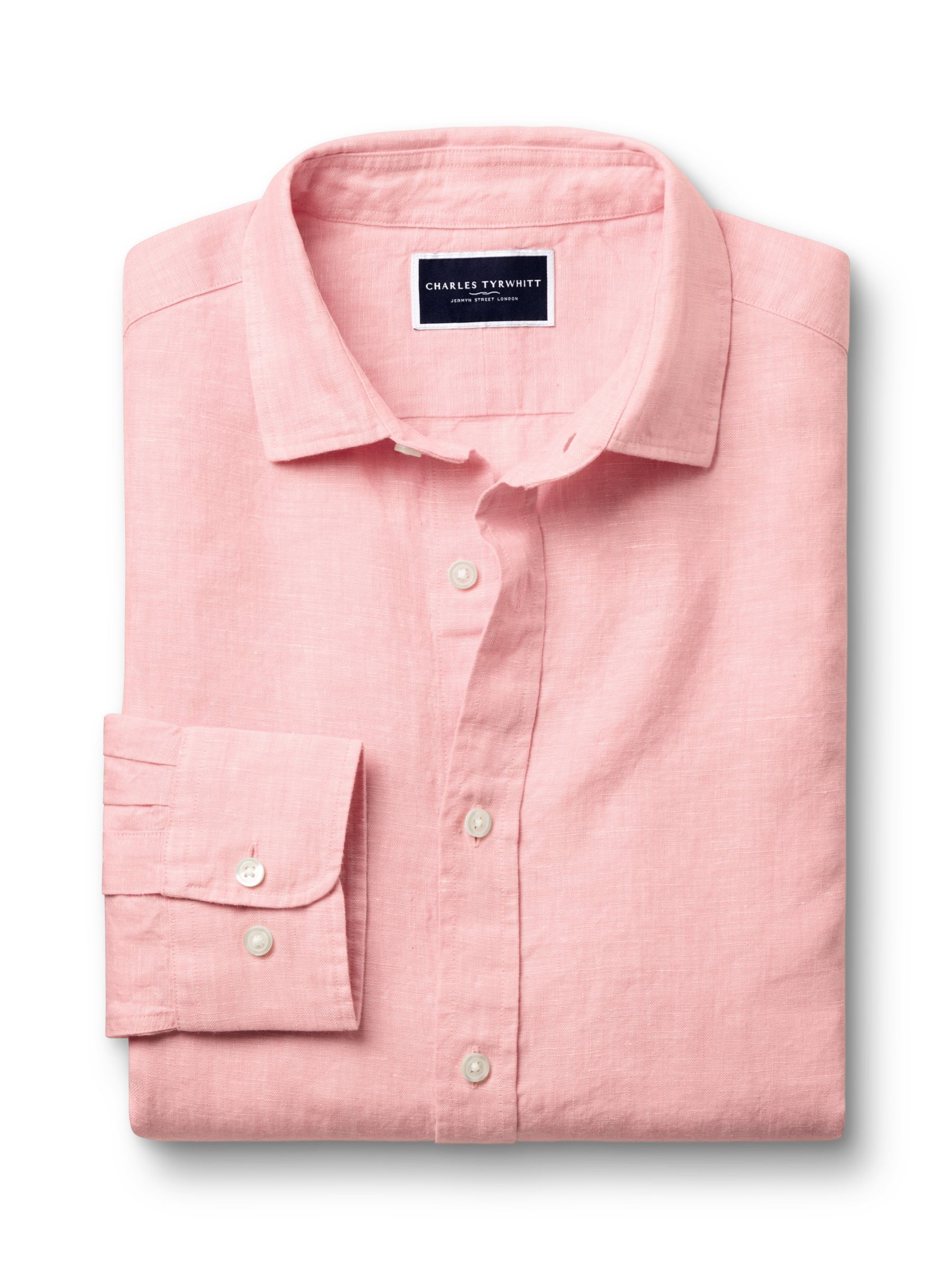Buy Charles Tyrwhitt Slim Fit Linen Shirt Online at johnlewis.com