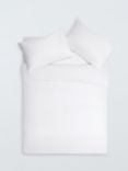 John Lewis Soft & Silky Cotton 600 Thread Count Duvet Cover Set, White