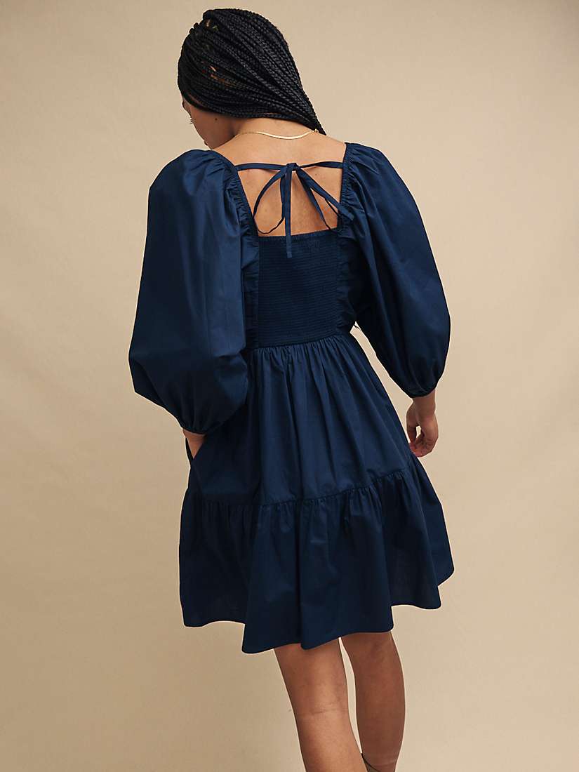Buy Nobody's Child Ruby Tiered Mini Dress, Navy Online at johnlewis.com