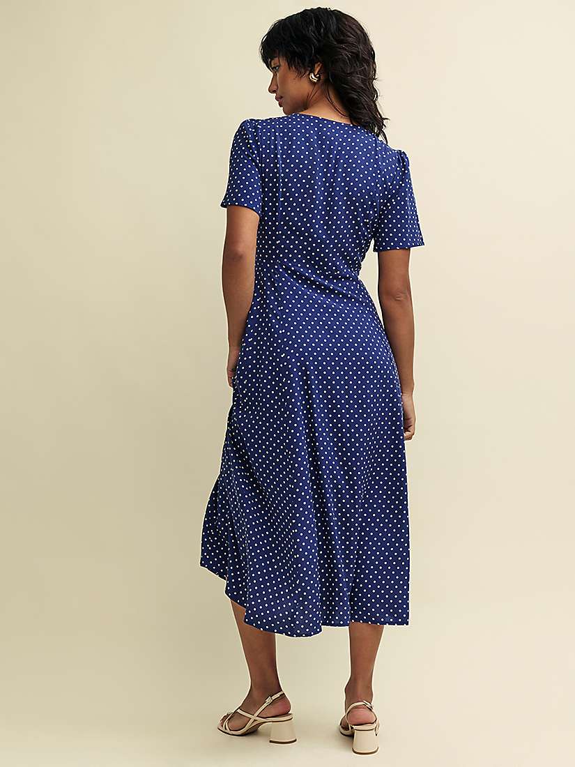 Buy Nobody's Child Ellen Spot Print Midi Dress, Navy/Multi Online at johnlewis.com