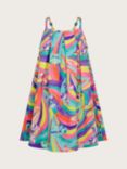 Monsoon Kids' Butterfly Swirl Dress, Multi