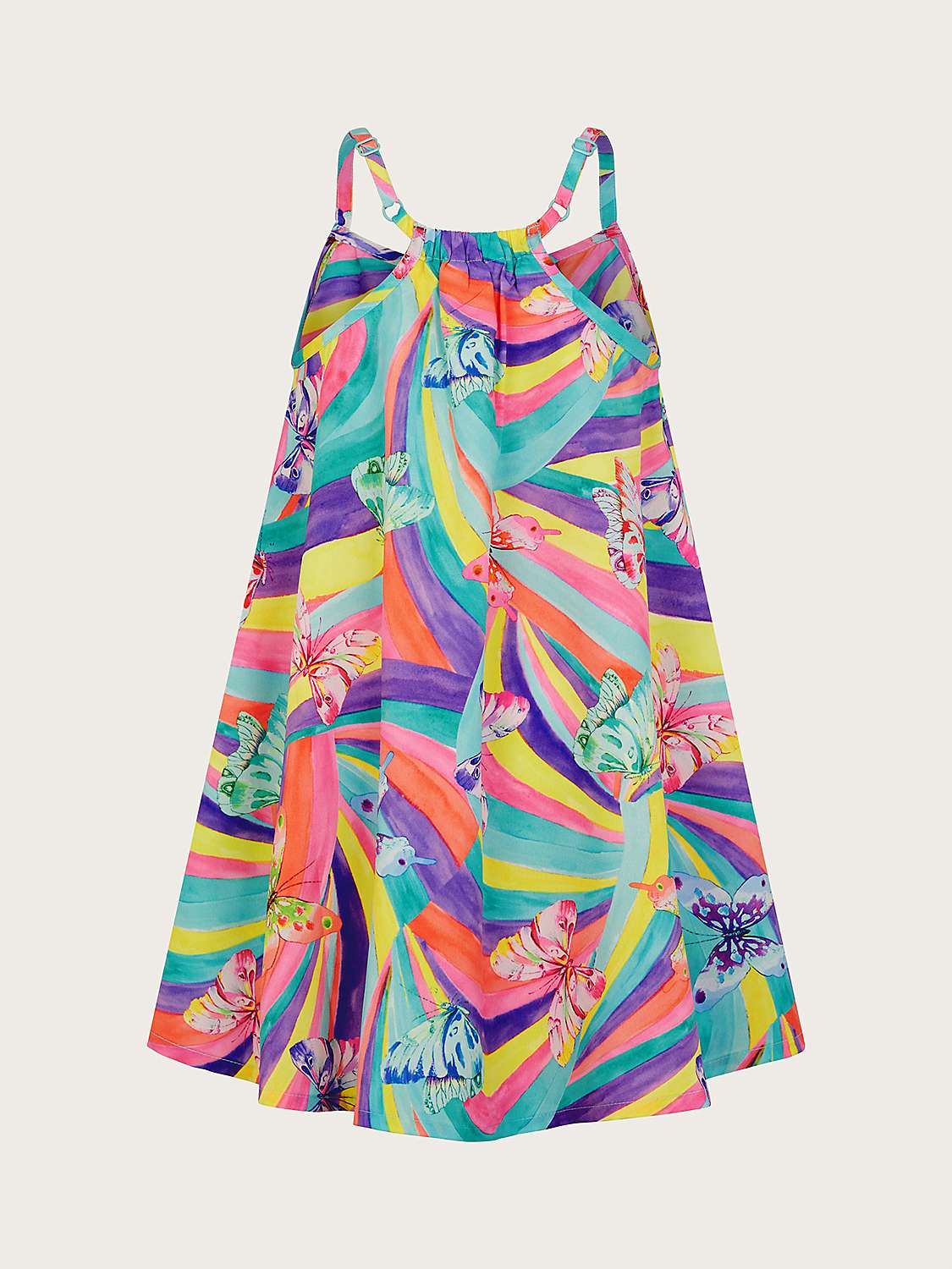 Buy Monsoon Kids' Butterfly Swirl Dress, Multi Online at johnlewis.com